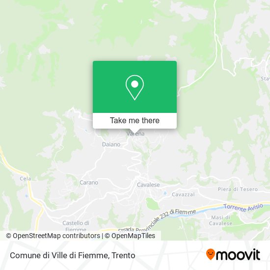 Comune di Ville di Fiemme map