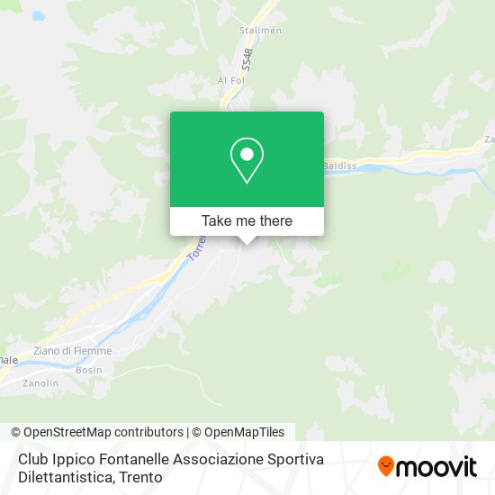 Club Ippico Fontanelle Associazione Sportiva Dilettantistica map