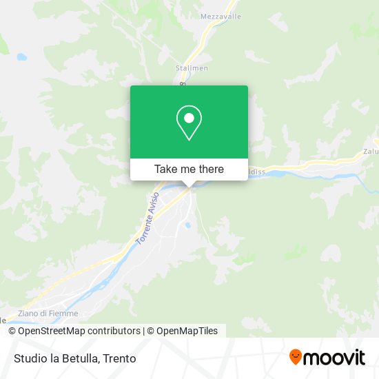 Studio la Betulla map