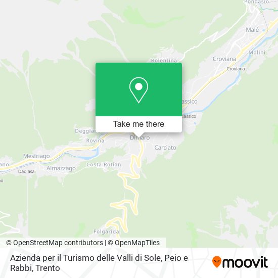 Azienda per il Turismo delle Valli di Sole, Peio e Rabbi map