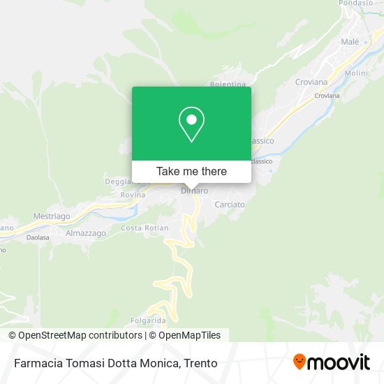 Farmacia Tomasi Dotta Monica map