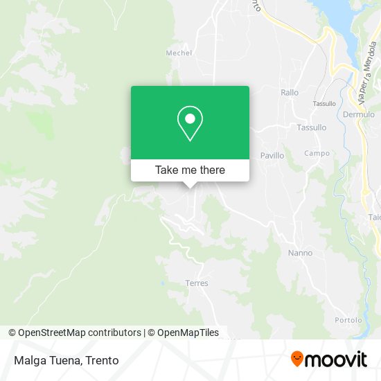 Malga Tuena map