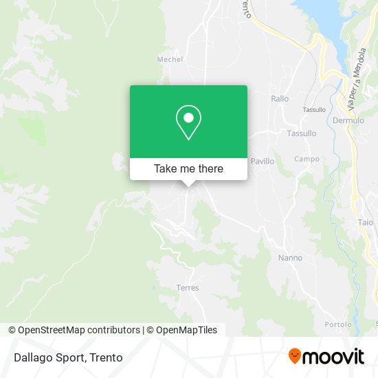 Dallago Sport map