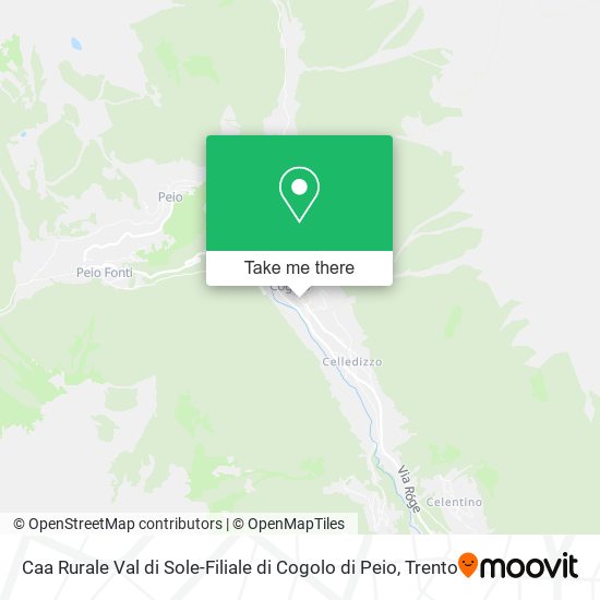 Caa Rurale Val di Sole-Filiale di Cogolo di Peio map