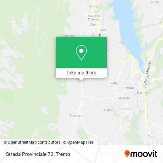 Strada Provinciale 73 map