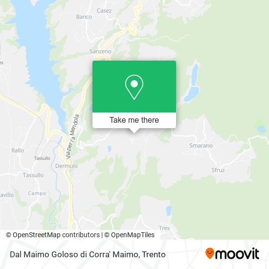 Dal Maimo Goloso di Corra' Maimo map