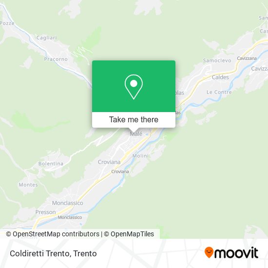 Coldiretti Trento map