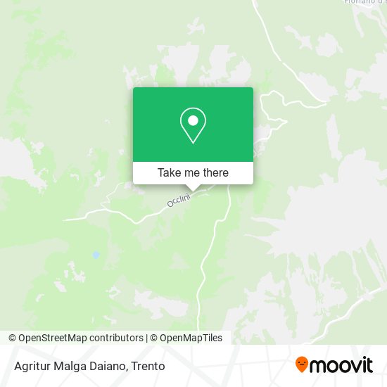 Agritur Malga Daiano map