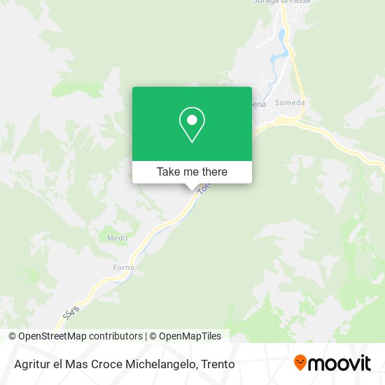 Agritur el Mas Croce Michelangelo map