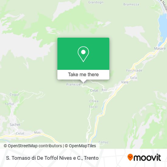 S. Tomaso di De Toffol Nives e C. map