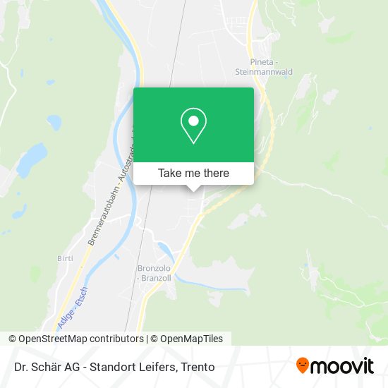 Dr. Schär AG - Standort Leifers map