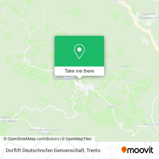 Dorflift Deutschnofen Genoenschaft map