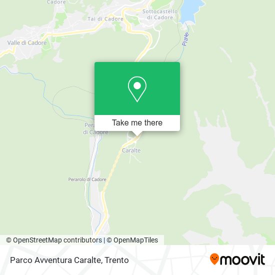 Parco Avventura Caralte map