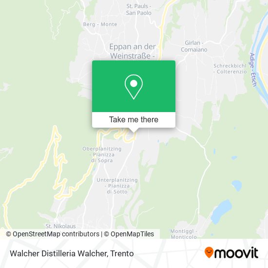 Walcher Distilleria Walcher map