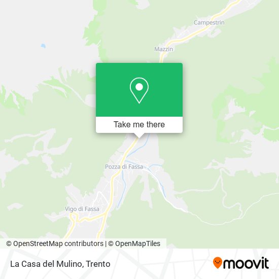 La Casa del Mulino map