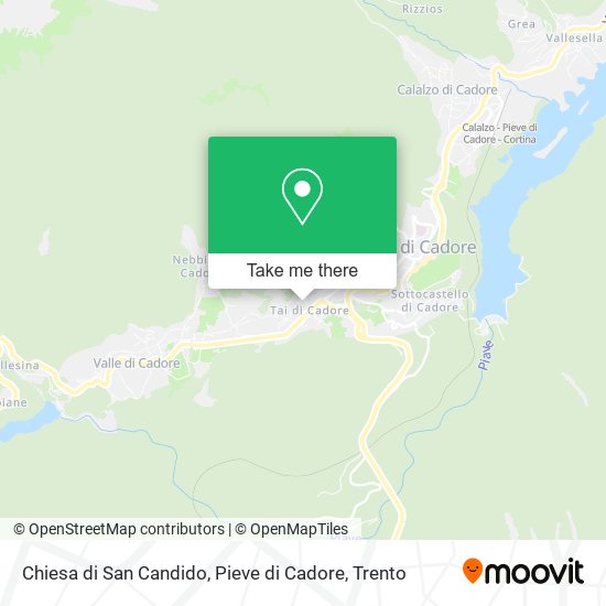 Chiesa di San Candido, Pieve di Cadore map