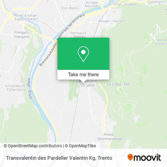 Transvalentin des Pardeller Valentin Kg map