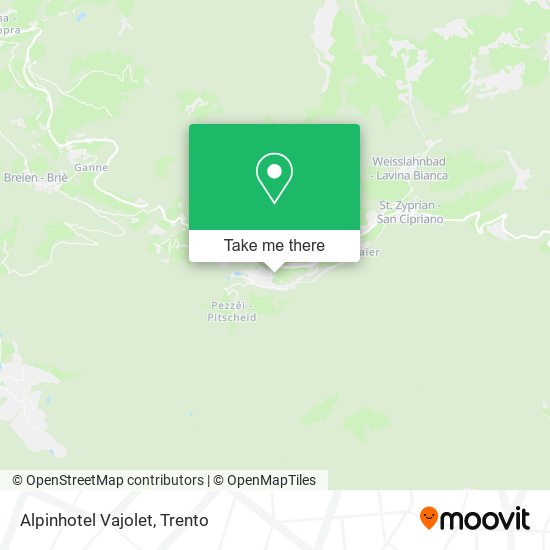 Alpinhotel Vajolet map
