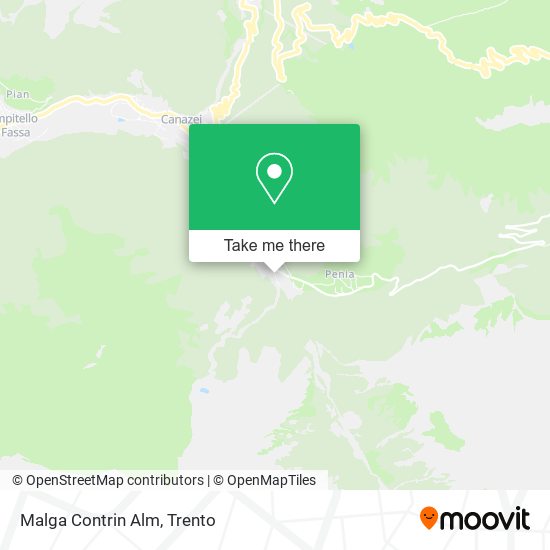 Malga Contrin Alm map