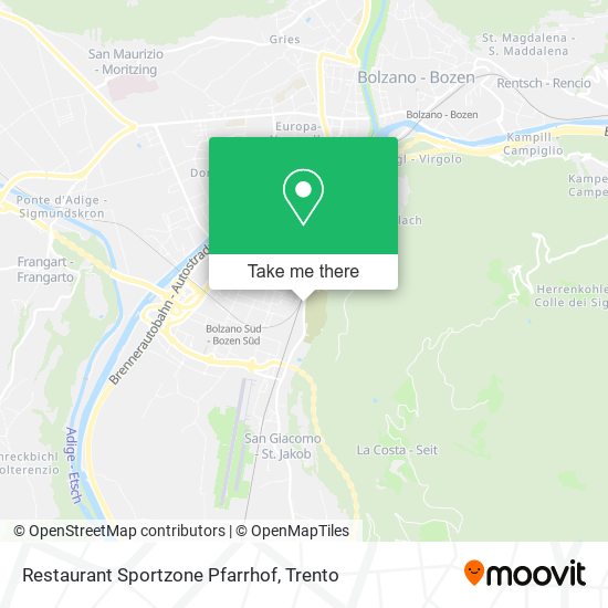 Restaurant Sportzone Pfarrhof map