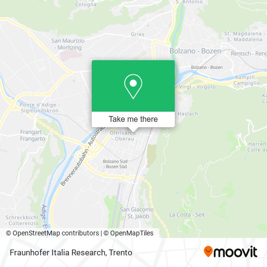 Fraunhofer Italia Research map