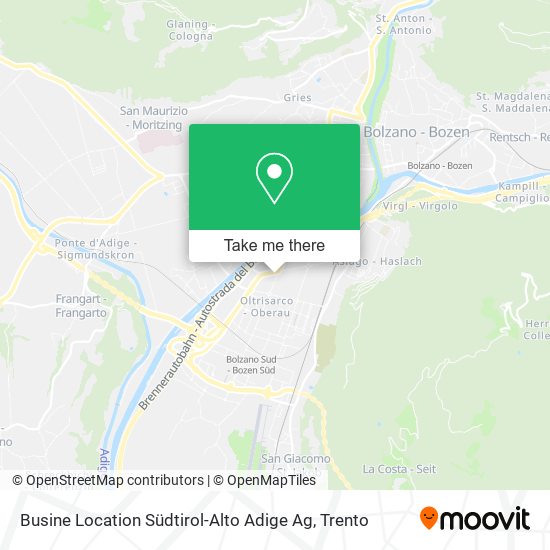 Busine Location Südtirol-Alto Adige Ag map