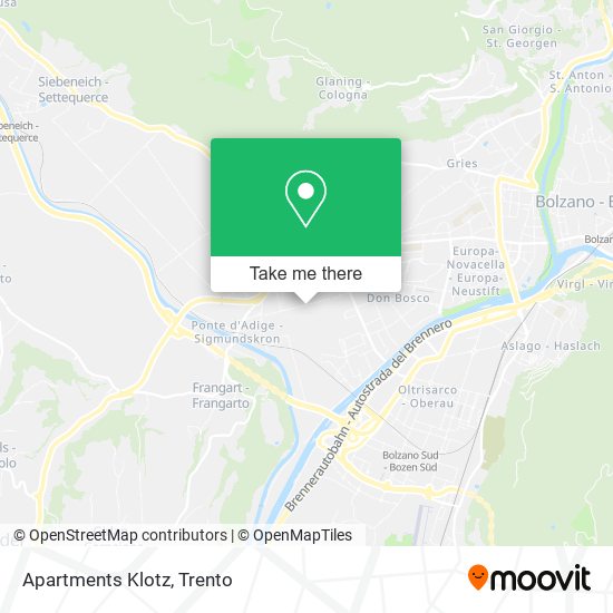Apartments Klotz map