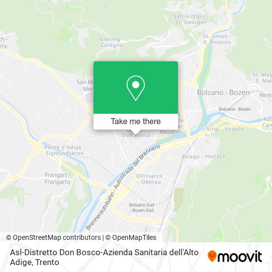 Asl-Distretto Don Bosco-Azienda Sanitaria dell'Alto Adige map