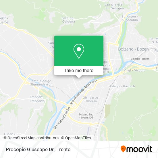 Procopio Giuseppe Dr. map