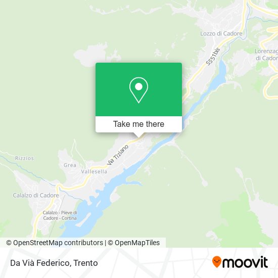 Da Vià Federico map