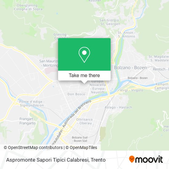 Aspromonte Sapori Tipici Calabresi map