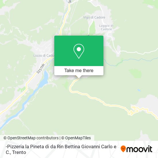 -Pizzeria la Pineta di da Rin Bettina Giovanni Carlo e C. map