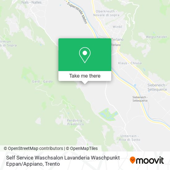 Self Service Waschsalon Lavanderia Waschpunkt Eppan / Appiano map