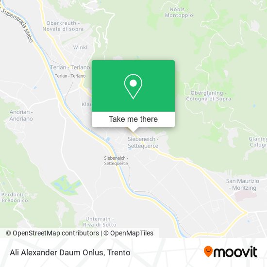 Ali Alexander Daum Onlus map