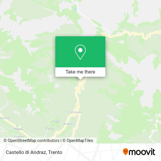 Castello di Andraz map