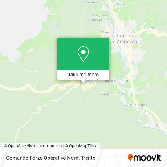 Comando Forze Operative Nord map
