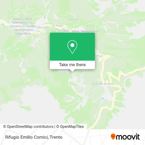 Rifugio Emilio Comici map