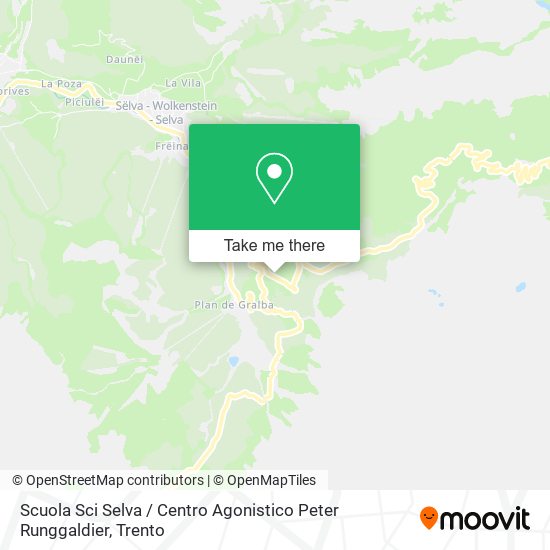 Scuola Sci Selva / Centro Agonistico Peter Runggaldier map