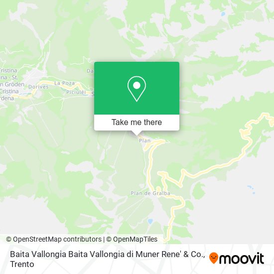 Baita Vallongia Baita Vallongia di Muner Rene' & Co. map