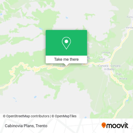 Cabinovia Plans map