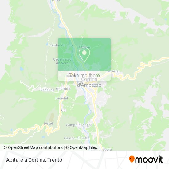 Abitare a Cortina map