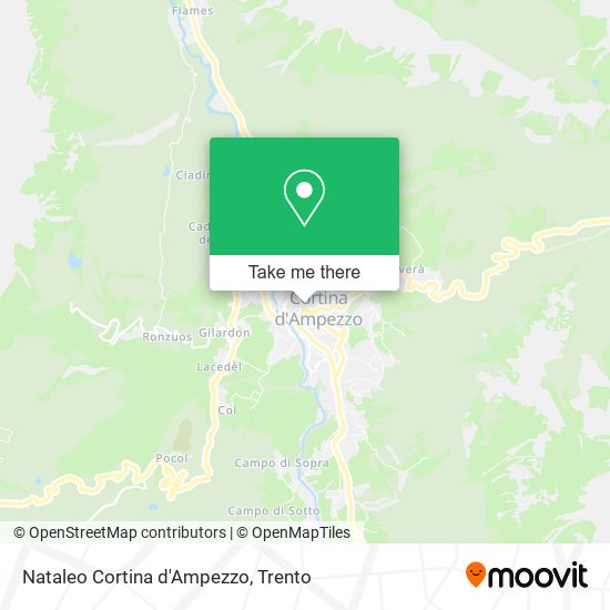 Nataleo Cortina d'Ampezzo map