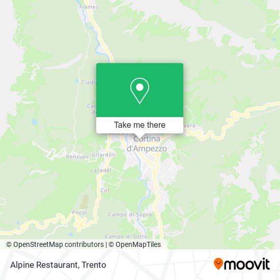 Alpine Restaurant map