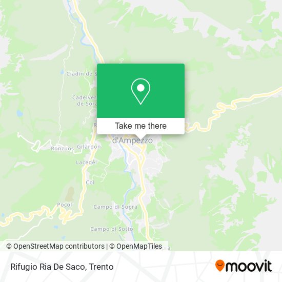 Rifugio Ria De Saco map