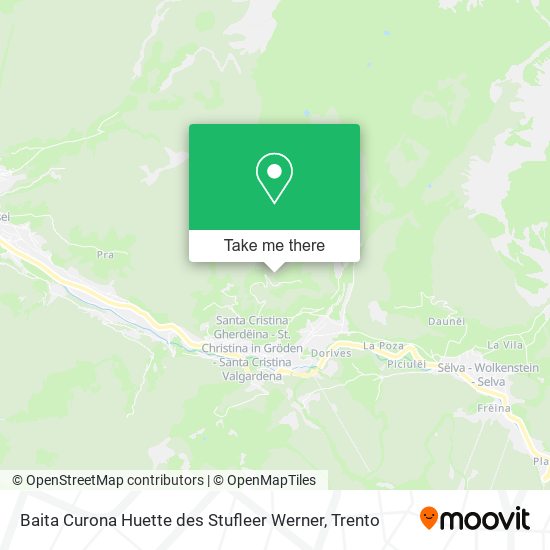 Baita Curona Huette des Stufleer Werner map
