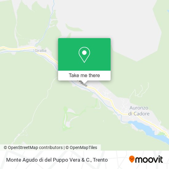 Monte Agudo di del Puppo Vera & C. map