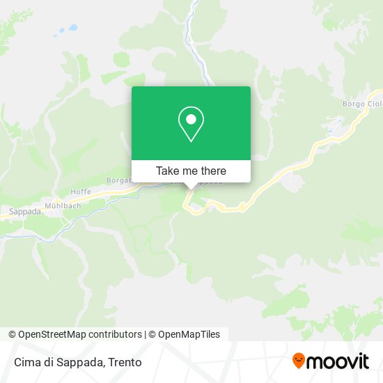 Cima di Sappada map