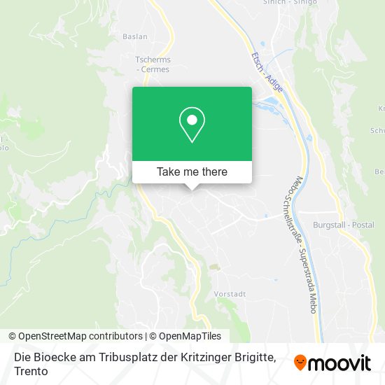 Die Bioecke am Tribusplatz der Kritzinger Brigitte map