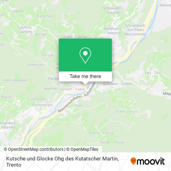 Kutsche und Glocke Ohg des Kutatscher Martin map