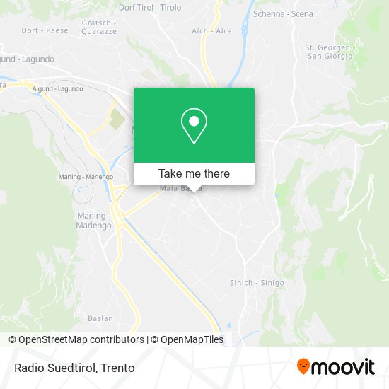 Radio Suedtirol map